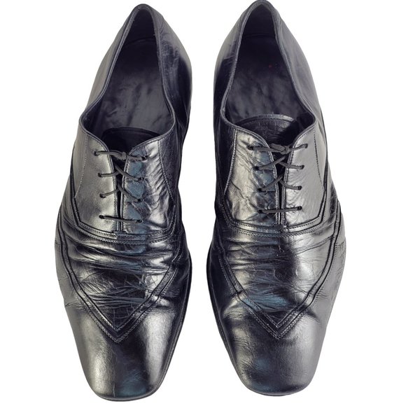 Prada Men\'s Smooth Saffiano Leather Oxford Shoes main image 4
